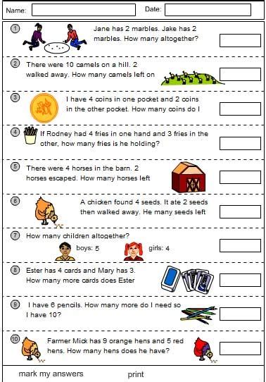 Addition And Subtraction Problem Solving Studyladder Interactive
