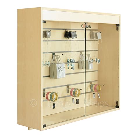 Slatwall Shop Wall Display Cabinet Fittings 4 Shops