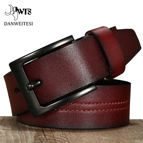 Dwts Belt Male Cowhide Genuine Leather Belt Men Vintage High Quality