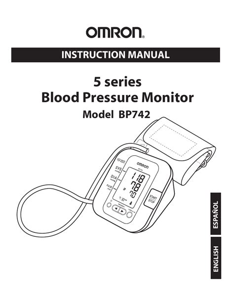 Omron Healthcare Bp742 User Manual 28 Pages Original Mode