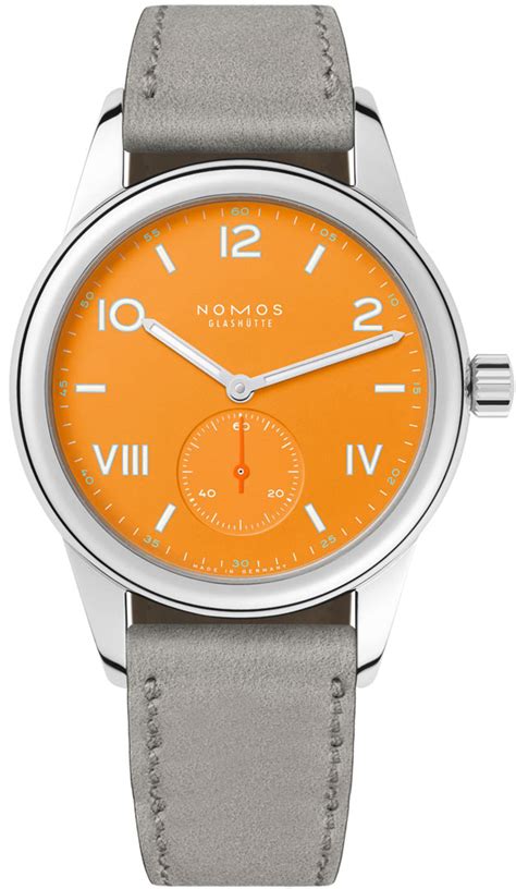 710 Future Orange Nomos Glashutte Club Campus 36mm Midsize Watch