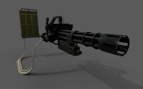 Artstation Minigun M134 With Ammunition Backpack