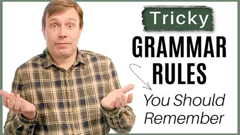 Tricky Grammar Rules You Need To Remember Youtube