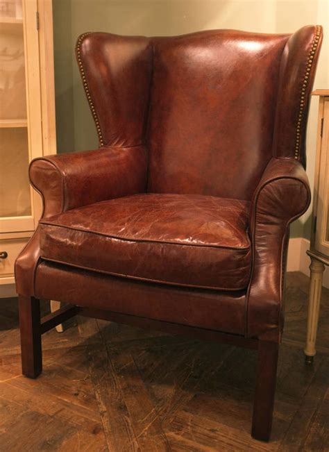 Do you assume red leather wingback chair appears nice? leather wing back by cambrewood | notonthehighstreet.com