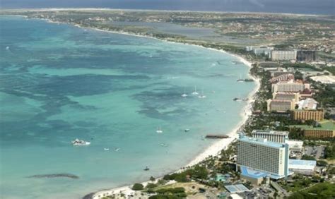 Aerial View Of Aruba Coastline Honeymoon Vacations Honeymoon Places