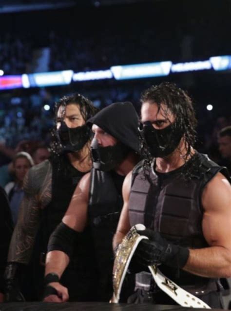The Shield Backstage With Masks Wwe Superstar Roman Reigns Wwe Roman