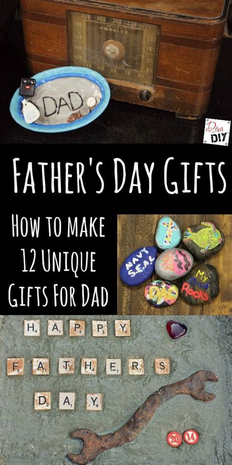 Whether you're looking for a practical, thoughtful, or unique father's day gift idea that's really cool, these are the best gifts for dad this year. Father's Day Gifts: How to make 12 Unique Gifts | Diva of DIY