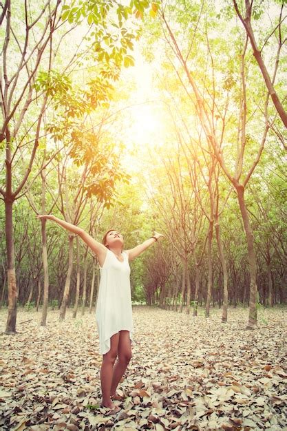 Free Photo Girl Having A Good Time With Open Arms