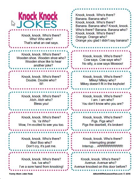 Funny Knock Knock Jokes For Kids10 11 20 Knock Knock Jokes For Kids