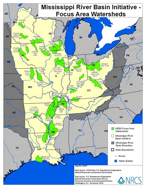 Mississippi River Basin Healthy Watersheds Initiative Maps