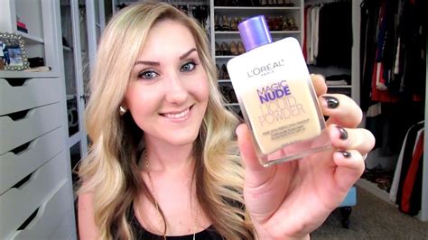 Loreal MAGIC NUDE LIQUID POWDER Review First Impressions YouTube