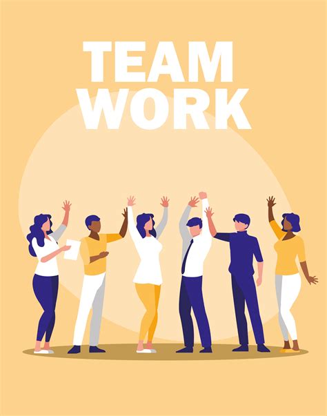 Business People Teamwork In The Workplace 662530 Vector Art At Vecteezy