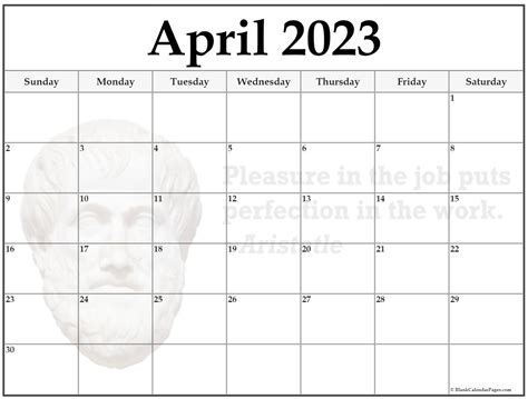 24 April 2023 Quote Calendars