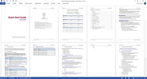 Quick Start Guide Template Ms Word Templates Forms Checklists For