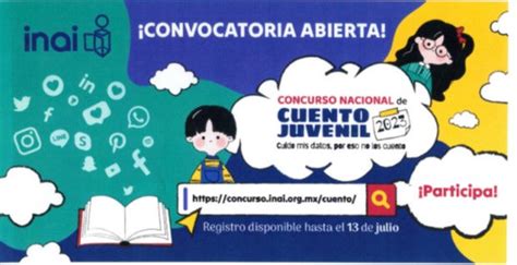 Convocatoria Concurso Nacional De Cuento Juvenil 2023 Inai