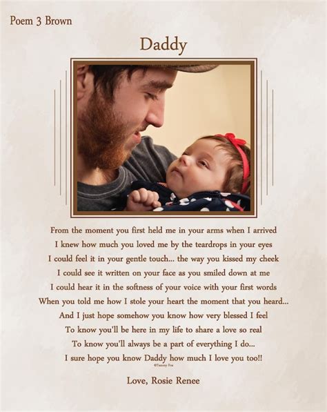 Father Daughter Poems Father Son Poems Fathers Day Ts Etsy