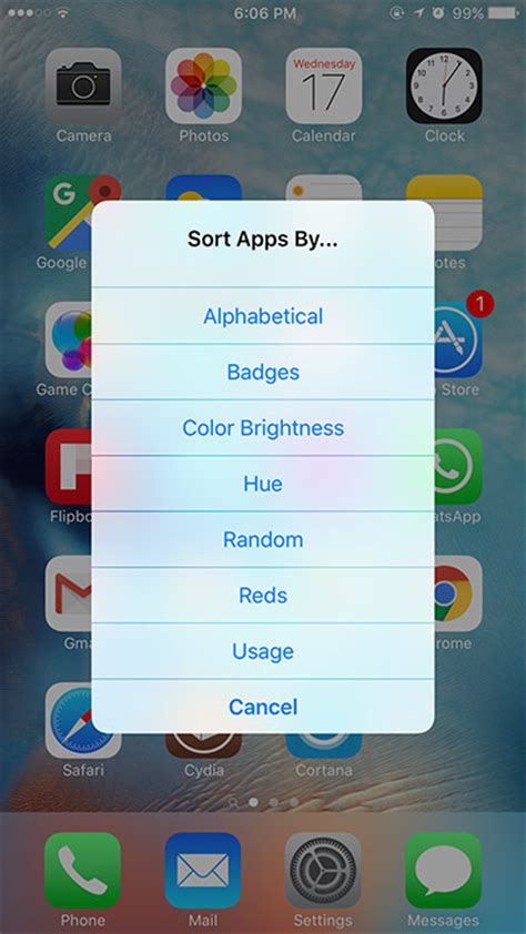 How To Auto Sort Home Screen App Icons On Iphone