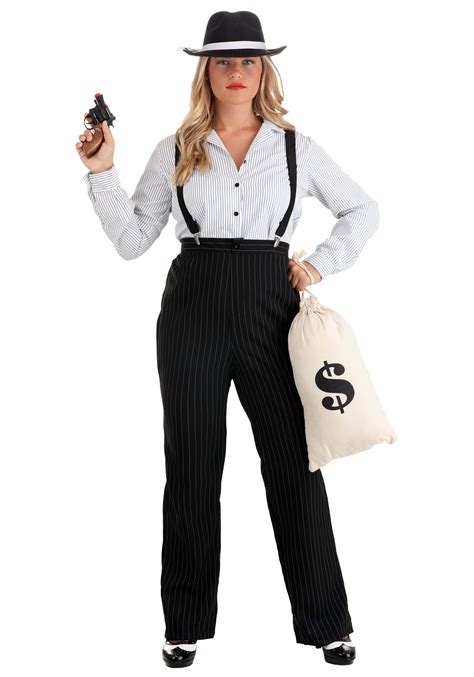 Womens Gangster Lady Costume 1920s Costumes And Accessories