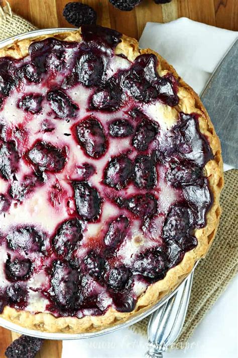 Blackberry Sour Cream Pie Lets Dish Recipes