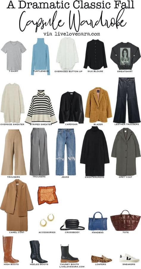 How To Build A Dramatic Classic Capsule Wardrobe For Fall Livelovesara