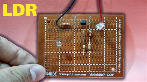 ساخت مدار فوتوسلldr Darkness Sensor Circuit Youtube