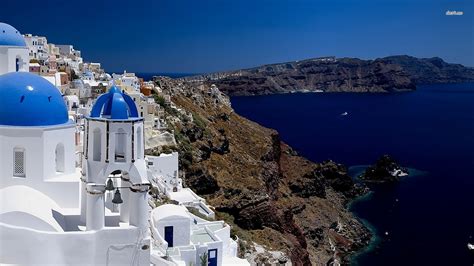 Free Download Santorini Beaches Map Wallpaper 1920x1080 For Your