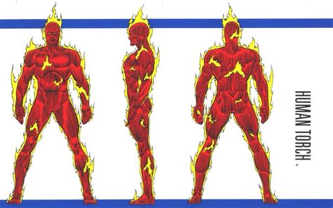 Human Torch Marvel Heroe Fichas