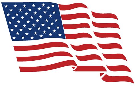 Waving American Flag  Clipart Best