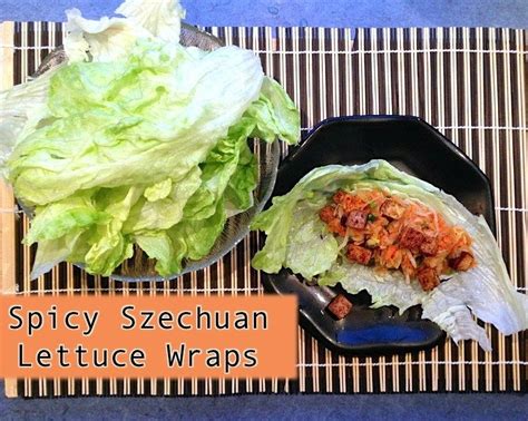 Drizzle with spicy yogurt sauce and serve! Spicy Szechuan Lettuce Wraps | Recipe | Tofu lettuce wraps ...