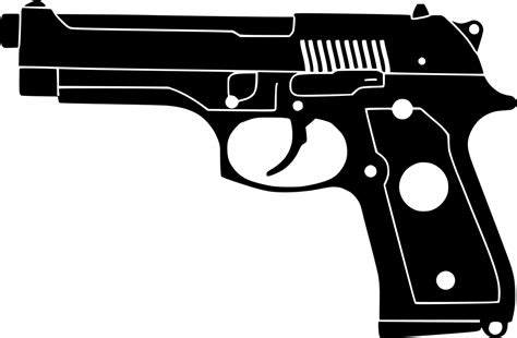 Svg Weapon Gun Pistol Shoot Free Svg Image Icon Svg Silh
