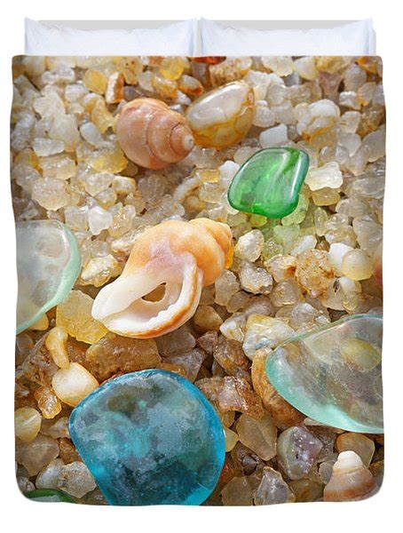 Blue Sea Glass Art Prints Rock Garden Shells Agates Photograph By Baslee Troutman Fine Art Prints