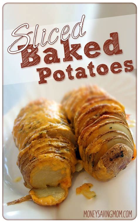 We like idaho russet potatoes for our baked potato. Sliced Baked Potatoes Recipe - Money Saving Mom®