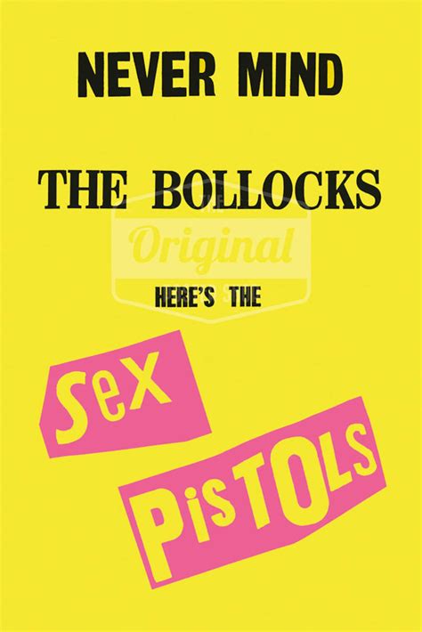 Sex Pistols Poster Never Mind The Bollocks 1st Gen Reprint Etsy