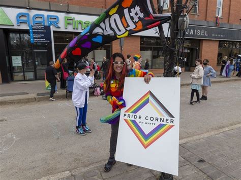 Edmonton Recognizes Pride Corner On Whyte Avenue Edmonton Sun