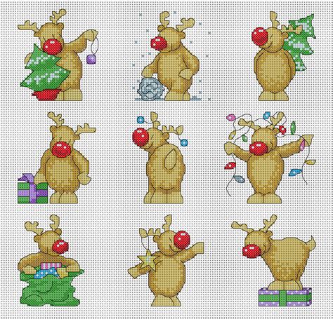 With over 17,000 cross stitch patterns, leaflets and books available. Rudolph Christmas Cards Cross Stitch Pattern