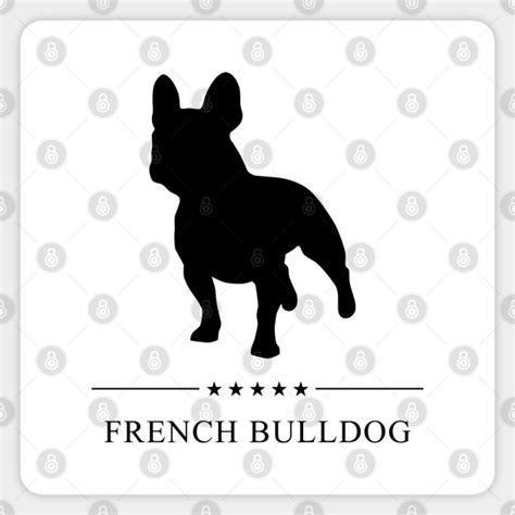 French Bulldog Black Silhouette French Bulldog Sticker Teepublic