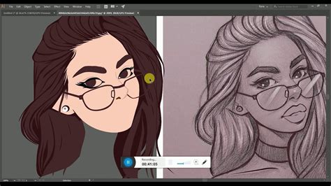 How To Create Portrait Vector In Illustrator Time Lapse Youtube