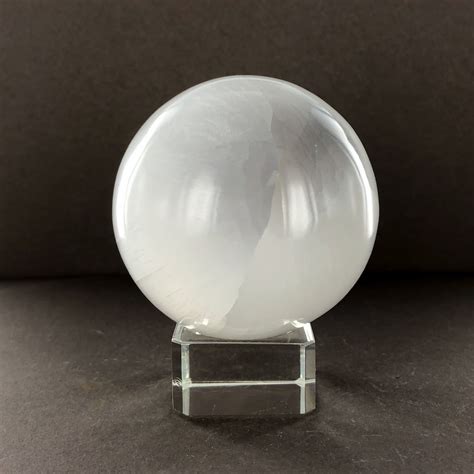 Selenite Sphere 6cm Sacred Earth Crystals