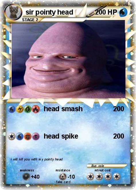 Pokémon Sir Pointy Head Head Smash My Pokemon Card