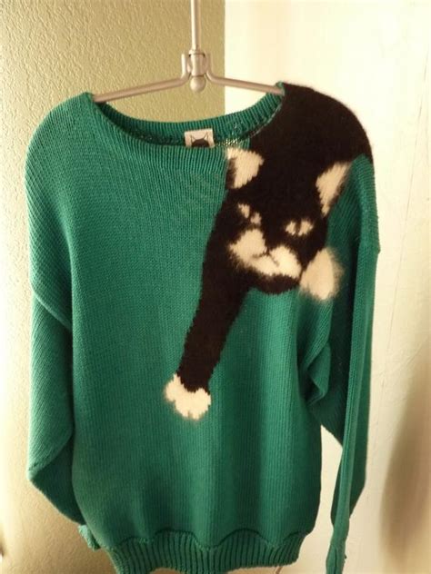 Cat sweater knitting pattern | a knitting blog. Mabel's Cat Sweater: Rare 80's Vintage