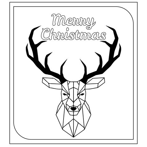 6 Best Black And White Christmas Card Templates Printable Pdf For Free
