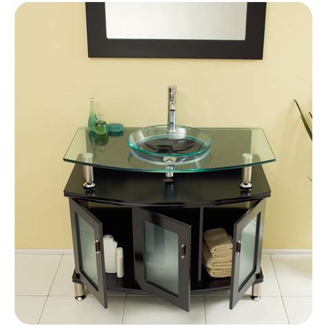 I got one with a cherry finish. Fresca Contento 39" Espresso Modern Bathroom Vanity w ...