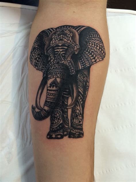 Polynesian Tribal Elephant Done By Travis Allen Twisted Tattoo Yaxley