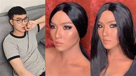 Male To Female Makeup Transformation Asian Saubhaya Makeup