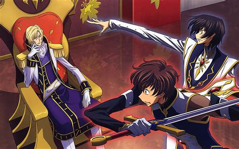 Posterhub Anime Code Geass Suzaku Kururugi Lelouch Lamperouge Schneizel El Britannia Wall Poster