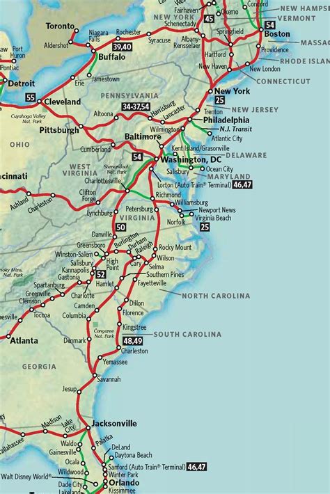 The Ultimate Guide To The Highway Map Of East Coast Usa Map Of
