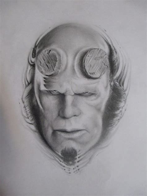 Hellboy Drawing Just Pencil And Plain Ole Paper Hellboy