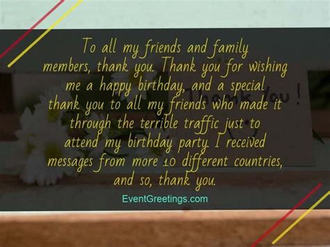 40 Best Thank You Messages For Birthday Wishes Quotes And Notes
