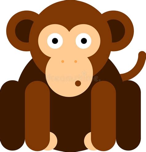 Flat Design Monkey Icon Stock Vector Illustration Of Figure 137710658