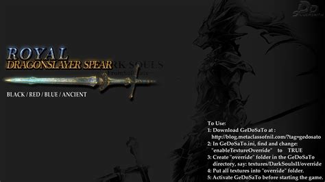Dark Souls 2 Dragonslayer Spear - WEP007- Royal DragonSlayer Spear at Dark Souls 2 Nexus - Mods and community